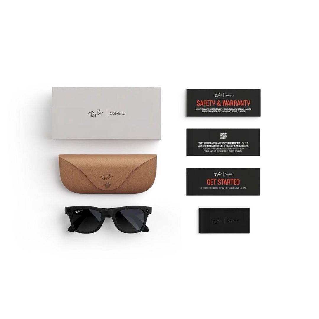 Ray-Ban Meta Smart Glasses Gen 2 Wayfarer – Matte Black Polar Gradient Graphite — Elektronika, Bakı (2)