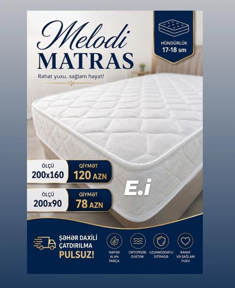 Ortopedik matraslar – rahat yuxu, sağlam həyat Melodi Matras — Mehdiabad