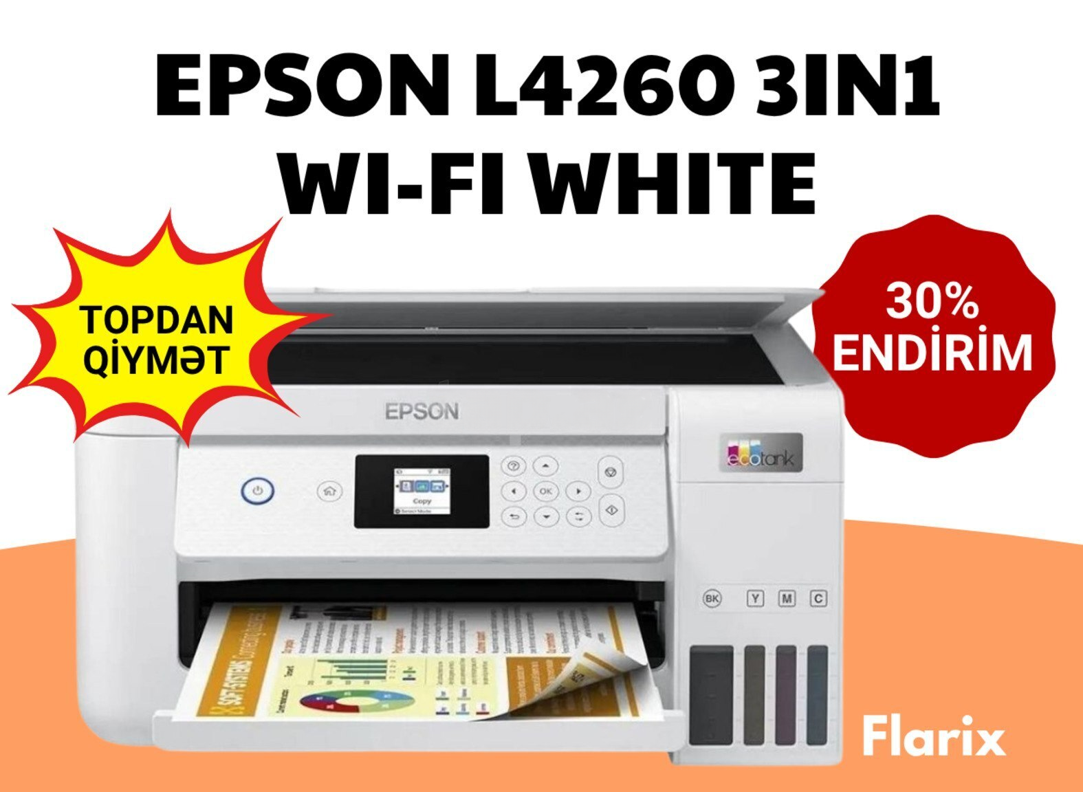 Epson EcoTank L4260 3-in-1 Wi-Fi Printer