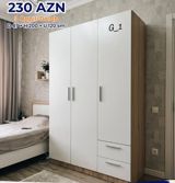 3 qapılı paltar dolabı – G_1 modeli Ölçülər: Dərinlik 47 sm — Мебель