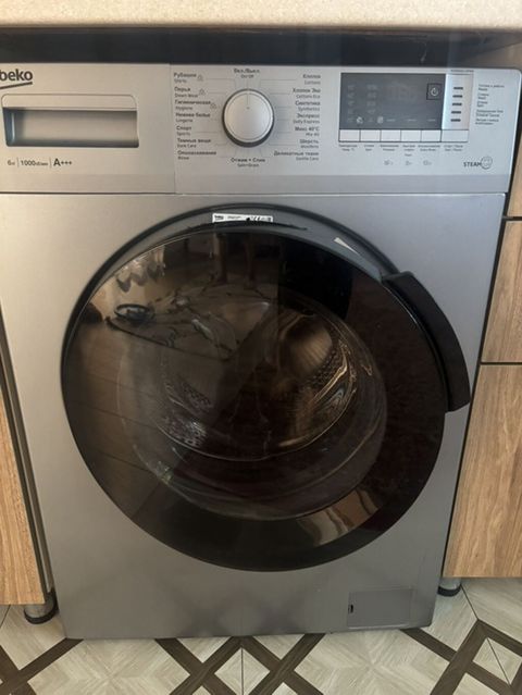 Beko önyükləməli paltaryuyan maşın - Tutum: 6 kq - Sıxma sürəti: 1000 — Bakı