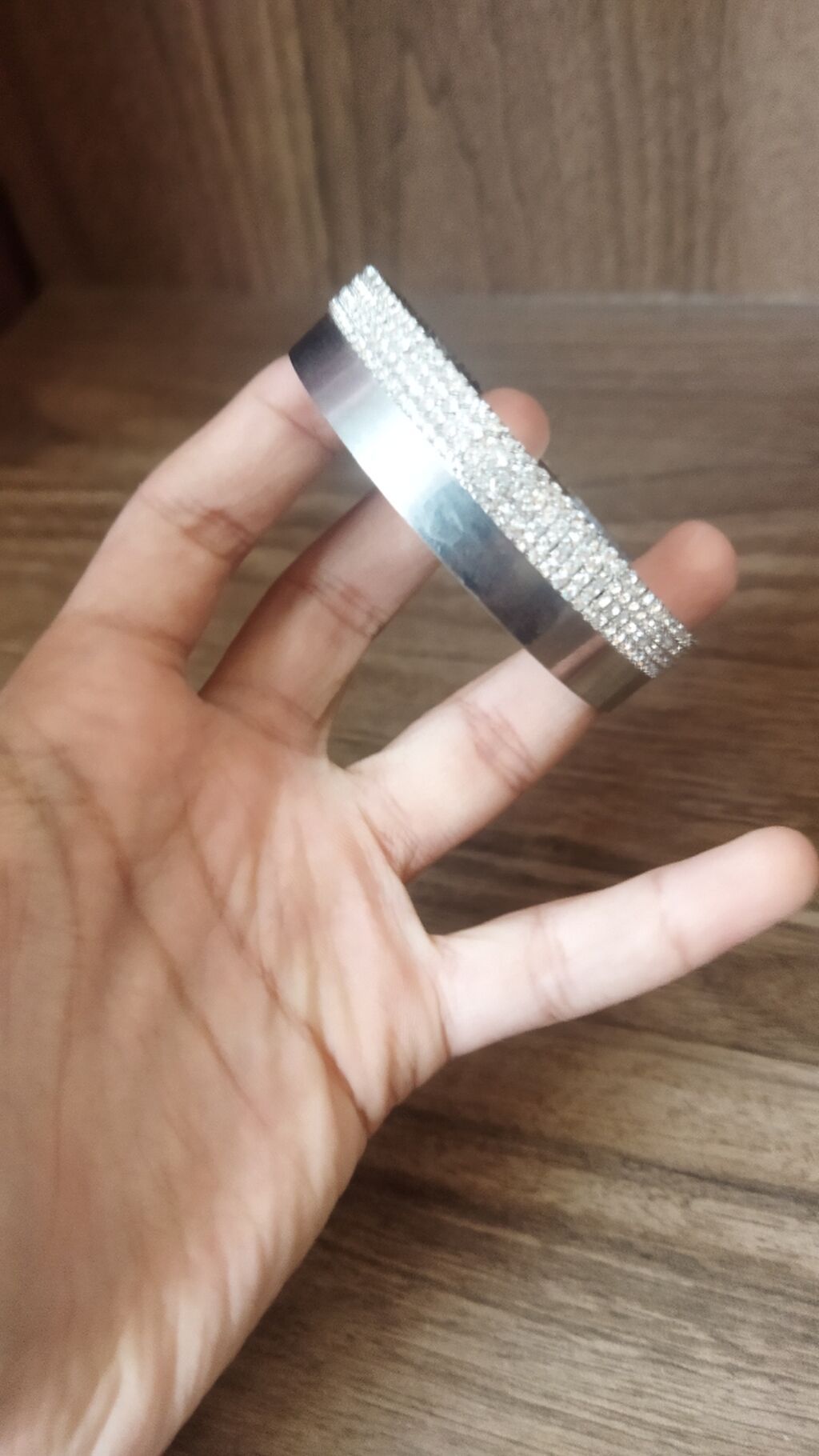 Metal bilərziklər – 2 model - Model 1: Minimalist, gümüş rəngli — Aksesuarlar, Sumqayıt (8)