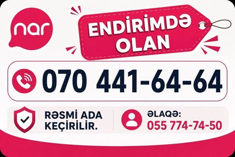Nömrə: 070 704416464 Yeni — Bakı