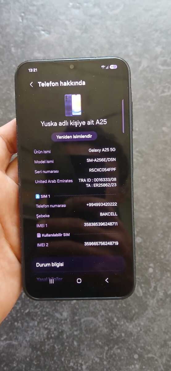 Samsung Galaxy A25 Optimistic Blue 128GB/6GB — Smartfonlar, Bakı (6)