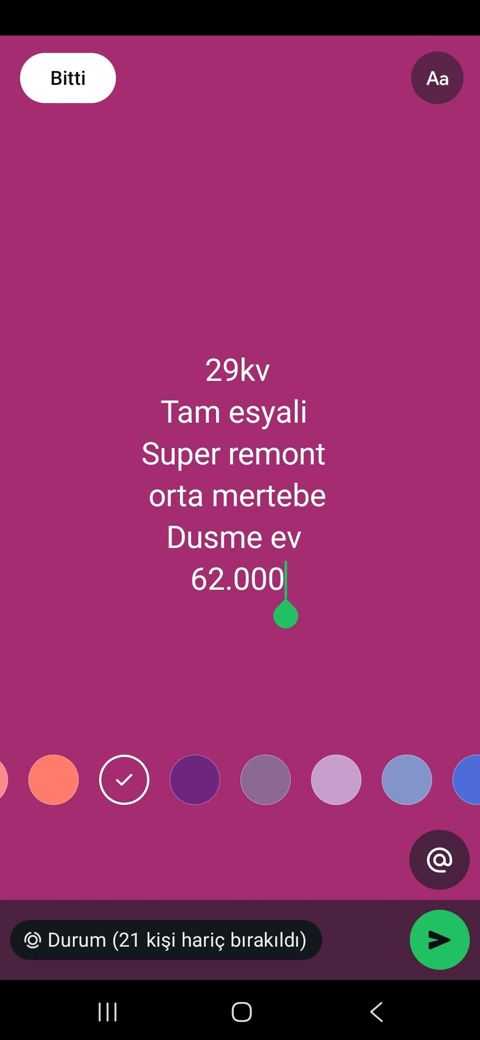 29 kv.m tam əşyalı, super remontlu, orta mərtəbədə yerləşən düşmə — Xırdalan
