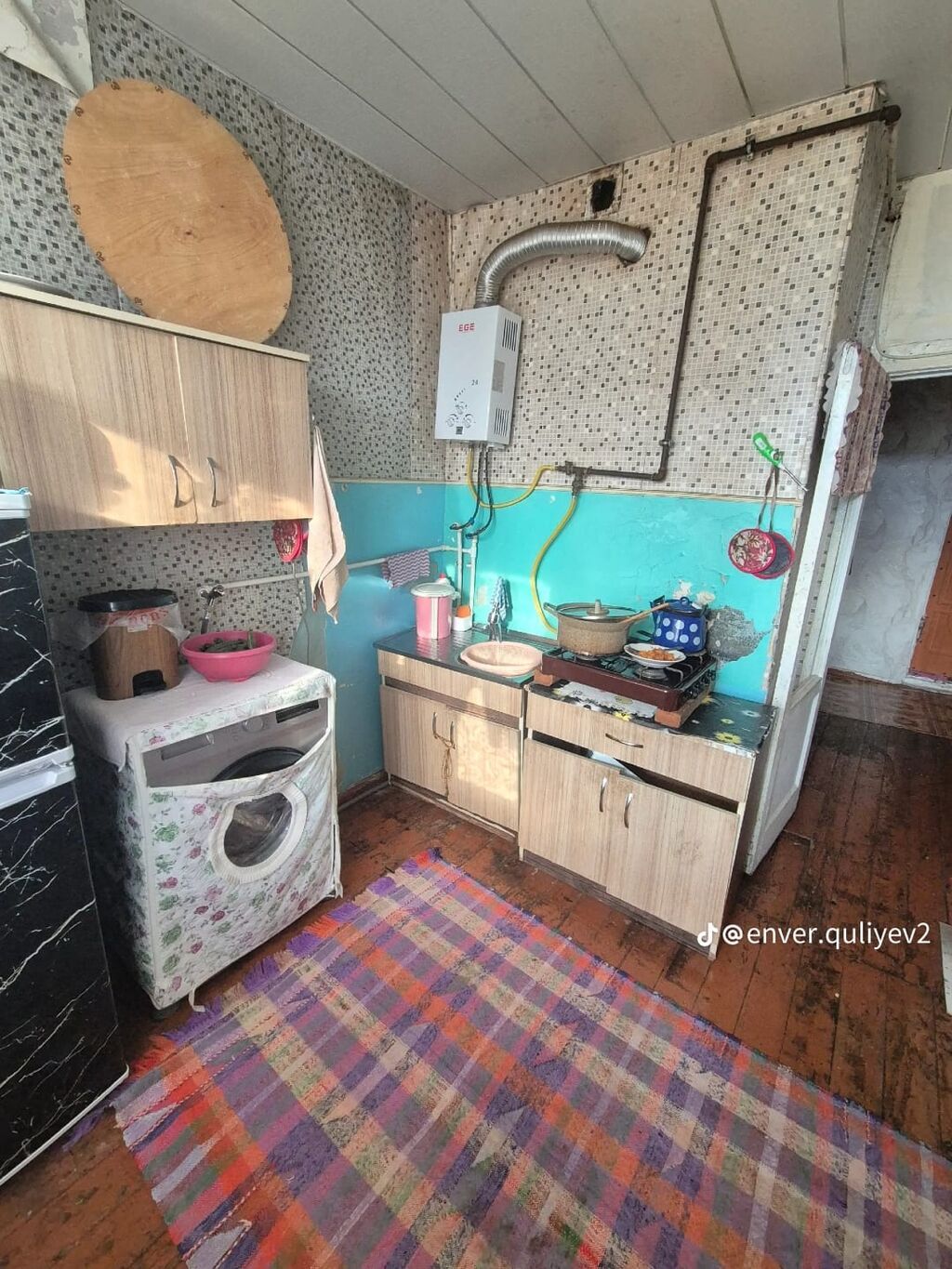 Saray, 2 otaqlı, Köhnə tikili, 52 kv. m — Daşınmaz əmlak, Saray (6)