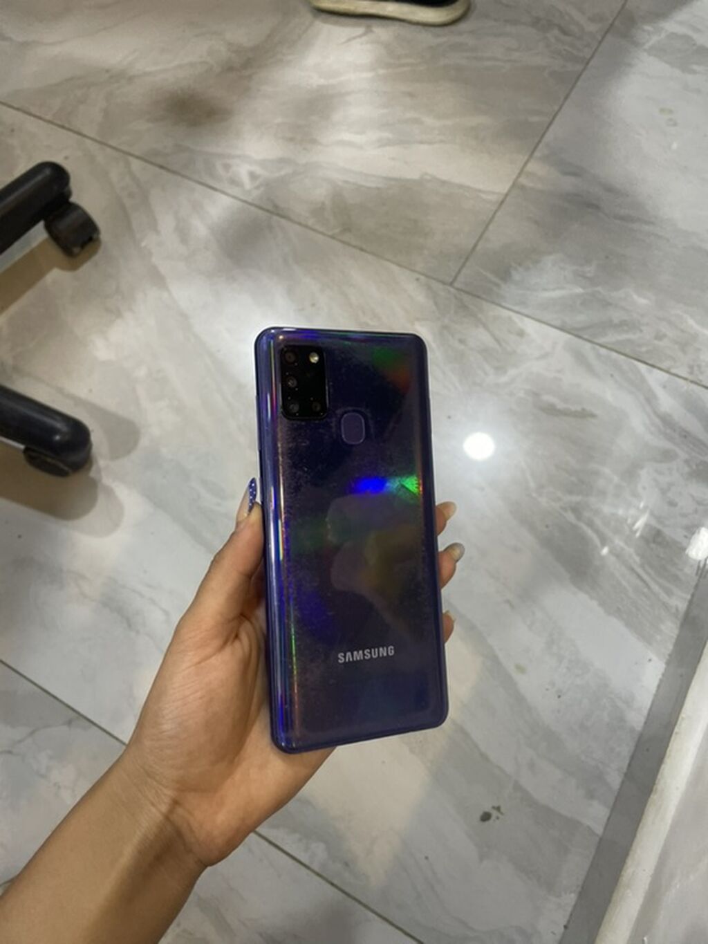 Samsung Galaxy A21S, 32 GB, rəng - Mavi, Barmaq izi — Samsung, Quba (2)