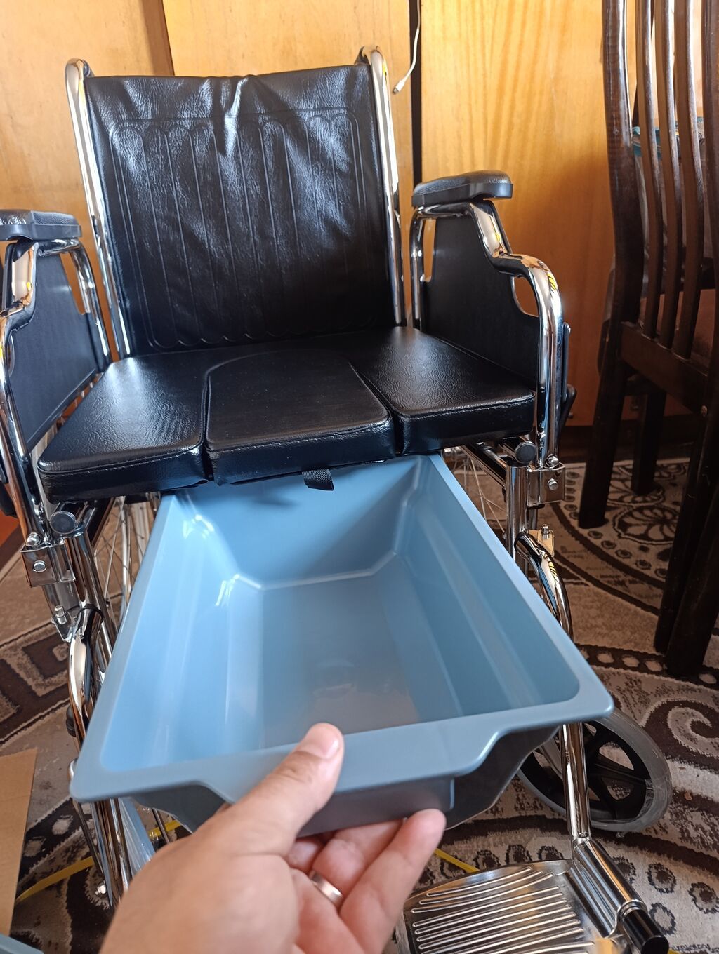 Tualet funksiyalı əlil arabası (Commode Wheelchair). Pasiyentlərin — Mallar, Digah (6)