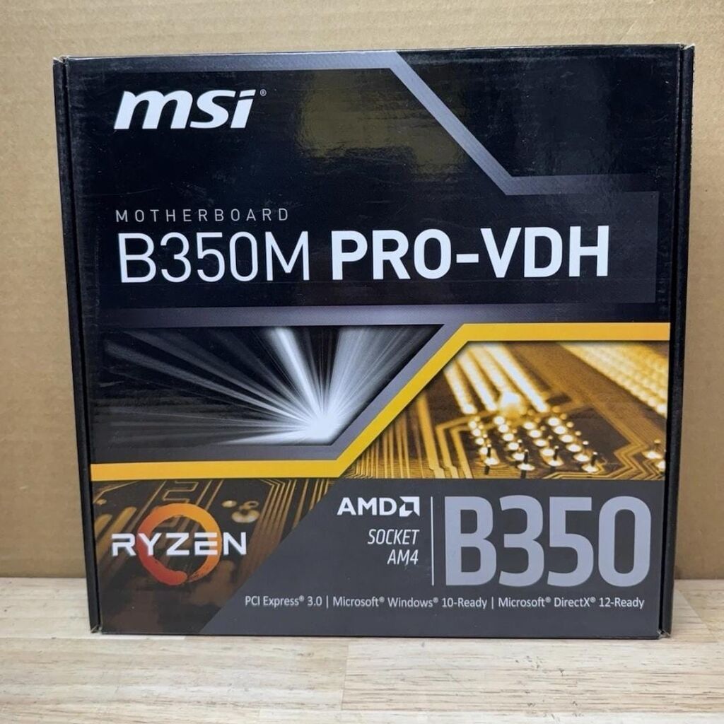 MSI B350M Pro-vdh AMD Ryzen 5/7/9 (3000, 5000 Series Processor — Ana platalar, Bakı (2)