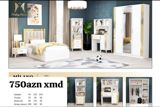 Mılano gənc otağı dəsti - Rəng: ağ və qızılı detallar - Üslub — Furniture