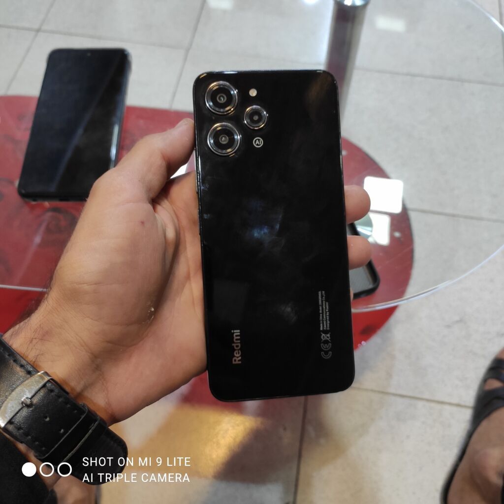 Redmi 12, 256 GB, rəng - Qara, Barmaq izi — Elektronika, Şirvan (3)
