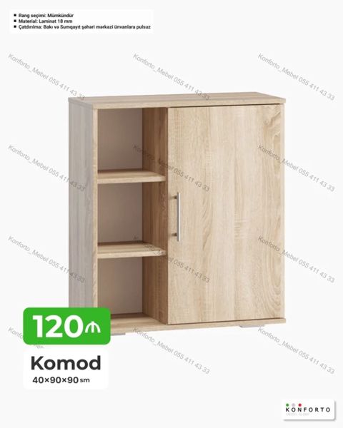 Komod – 40×90×90 sm - Model: Komod - Ölçülər: 40 sm (dərinlik) 90 — Bakı