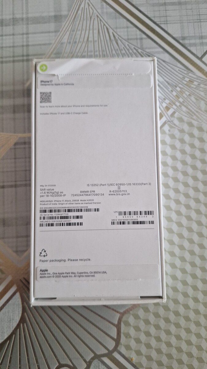 Apple iPhone 17e Black 256GB/8GB — Smartfonlar, Bakı (2)