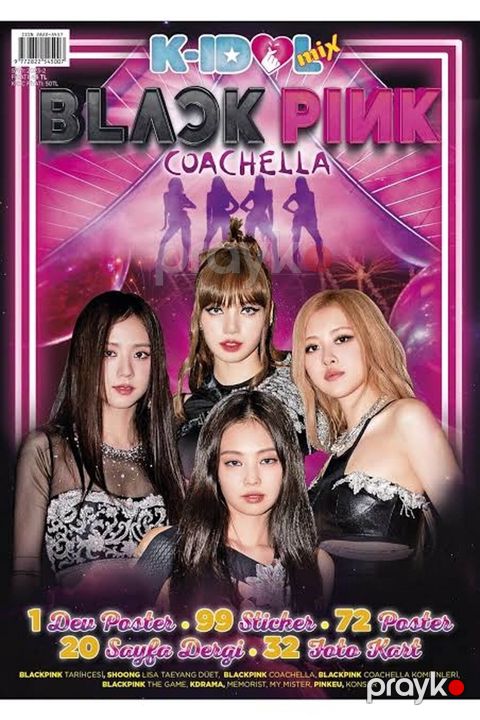 Blackpınk mövzulu “K-Idol Mix” jurnal dəsti. Dəstin üz qabığında — Digah
