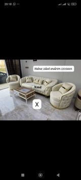 Klassik üslubda yumşaq mebel dəsti Tərkib: - 1 ədəd üçnəfərlik divan — Мебель