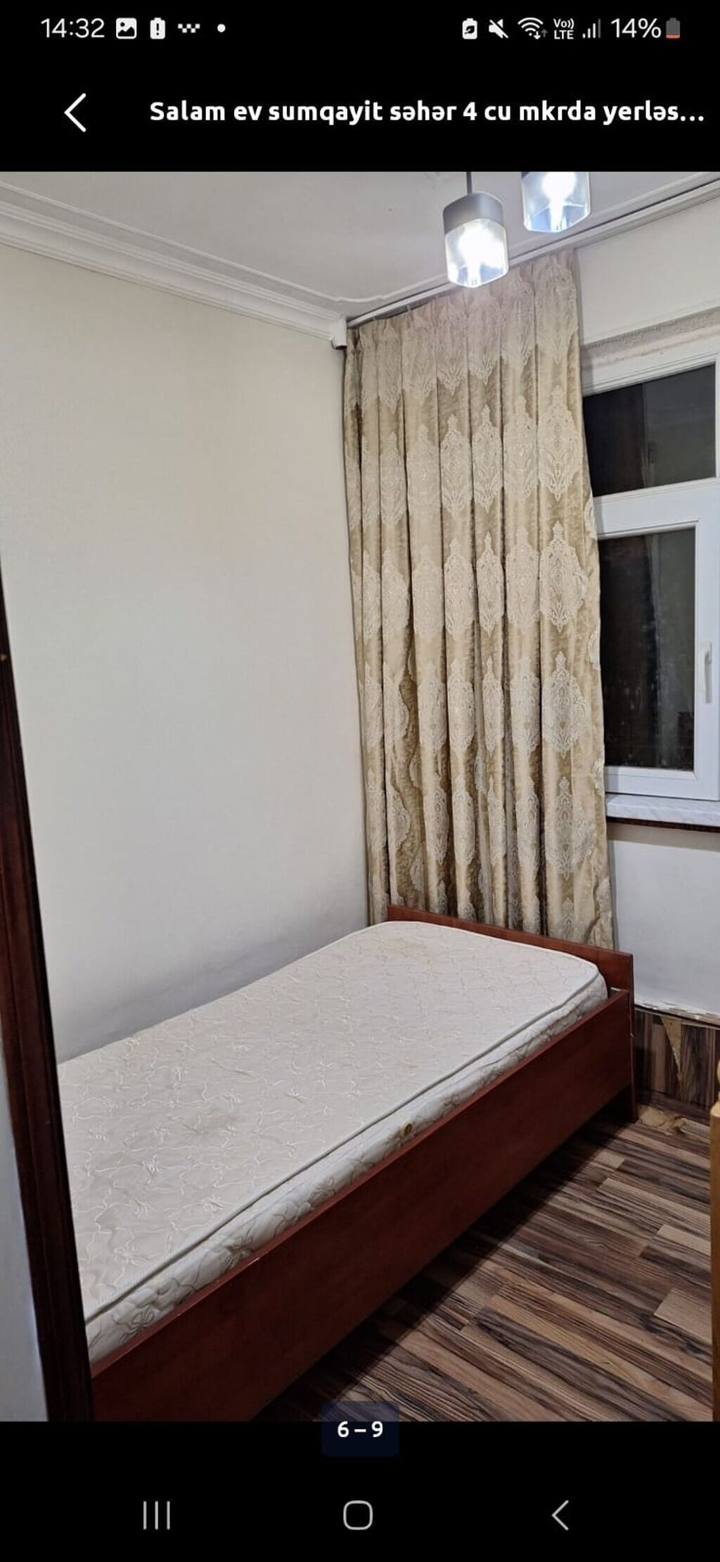 Sumqayıtda 4 mkrda 2 otaqlı mənzil kirayə veriilir.5 mərtəbənin 4cü — Daşınmaz əmlak, Sumqayıt (7)