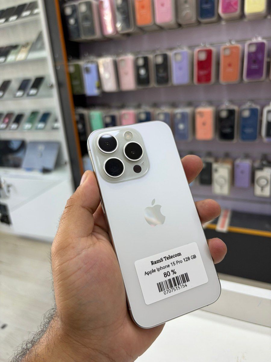 Apple iPhone 15 Pro White Titanium 128GB/8GB — Smartfonlar, Bakı (2)
