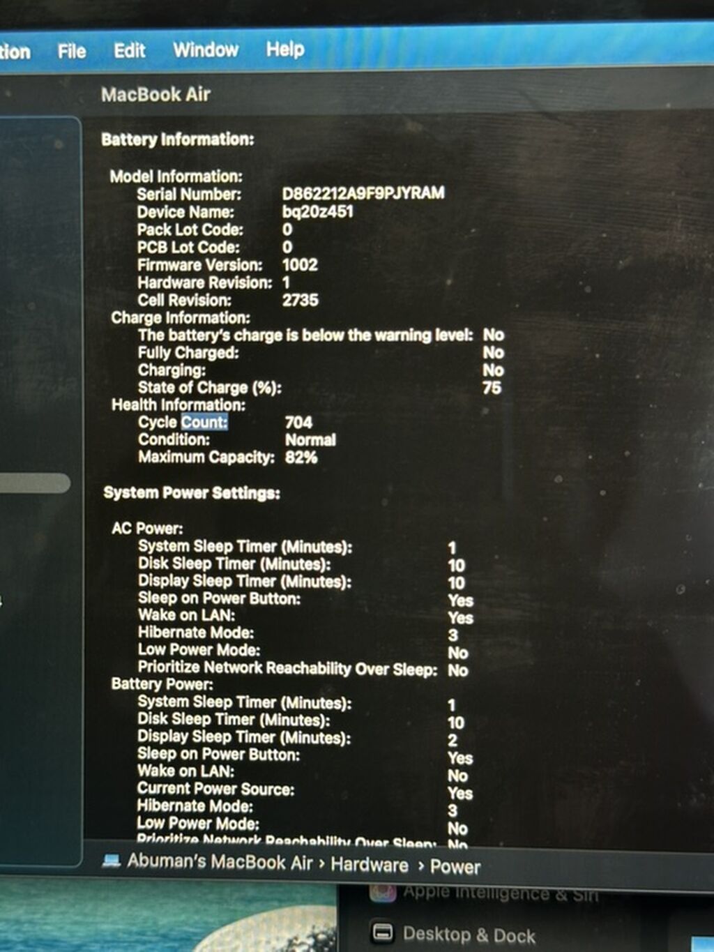 Apple MacBook Air M1 (8GB / 256GB) RAM: 8 GB SSD: 256 GB Batareya — Apple Macbook, Bakı (6)