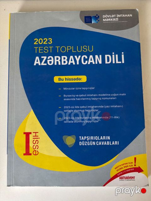 Azərbaycan dili 1ci hissə test toplusu 2023 çatdırılma var — Bakı