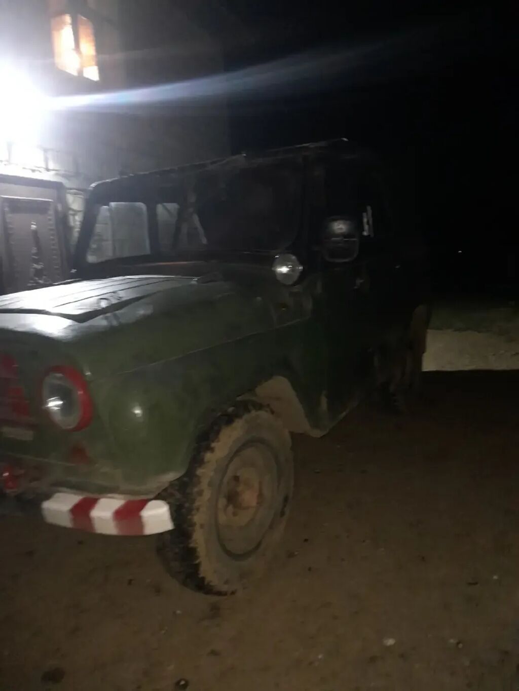 UAZ 469 of-roader, yaşıl rəng, yumşaq tavanlı (tentli) kuzov — Avtomobillər, Lənkəran (4)