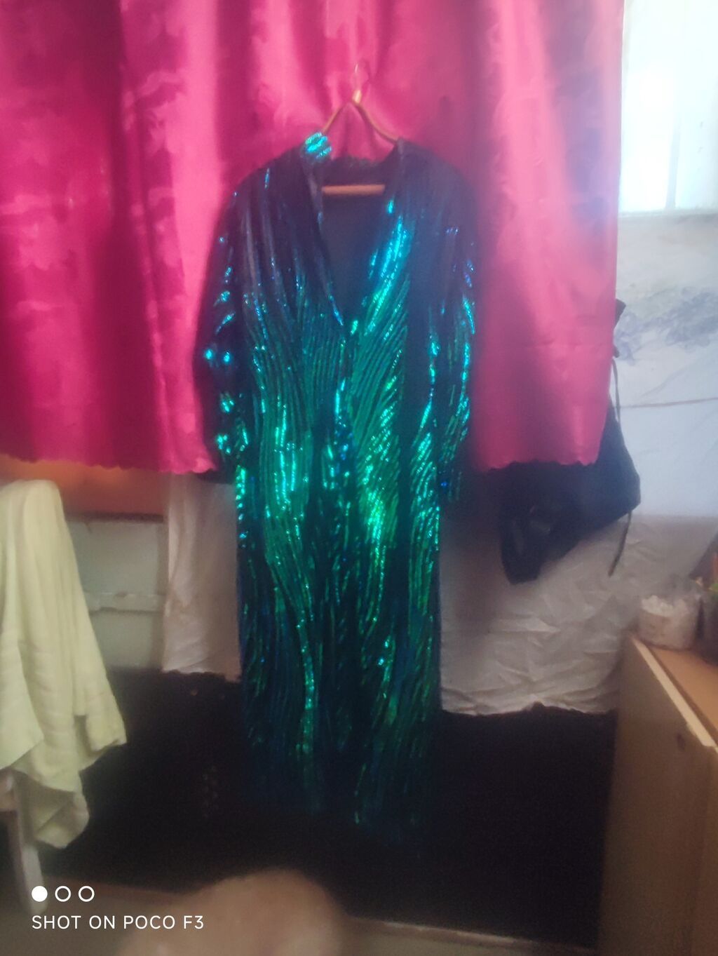 Payetli ziyafət geyimi - Model: Uzun, V-yaxa, 3/4 və ya uzun qollu — Şəxsi əşyalar, Bakı (3)