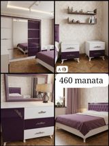 İkinəfərlik çarpayı, Dolab, Termo, 2 tumba, İşlənmiş — Nermin