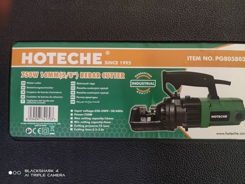 Hoteche 750W 16 mm (5/8") Armatur Kəsici - Sənaye sinfi armatur — Bakı