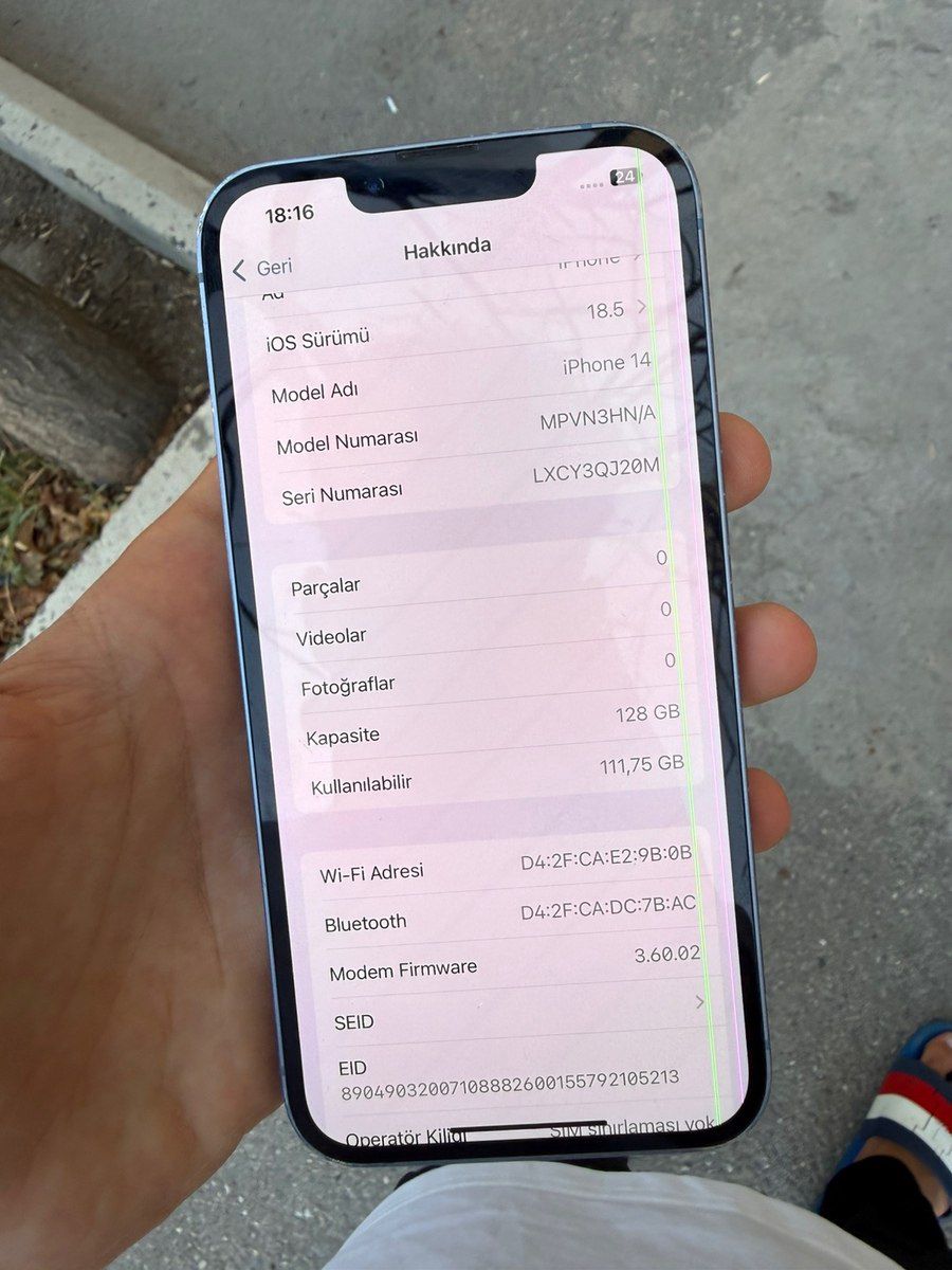 Apple iPhone 14 Blue 128GB/6GB — Smartfonlar, Bakı (5)
