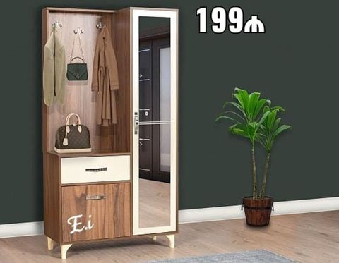 Dəhliz üçün çoxfunksiyalı giriş dolabı - Kompakt dizayn: bir tərəfi — Dolab Taxt Çarpayı Mebel Fabriki ✨Əfsanə.x — Hallway furniture