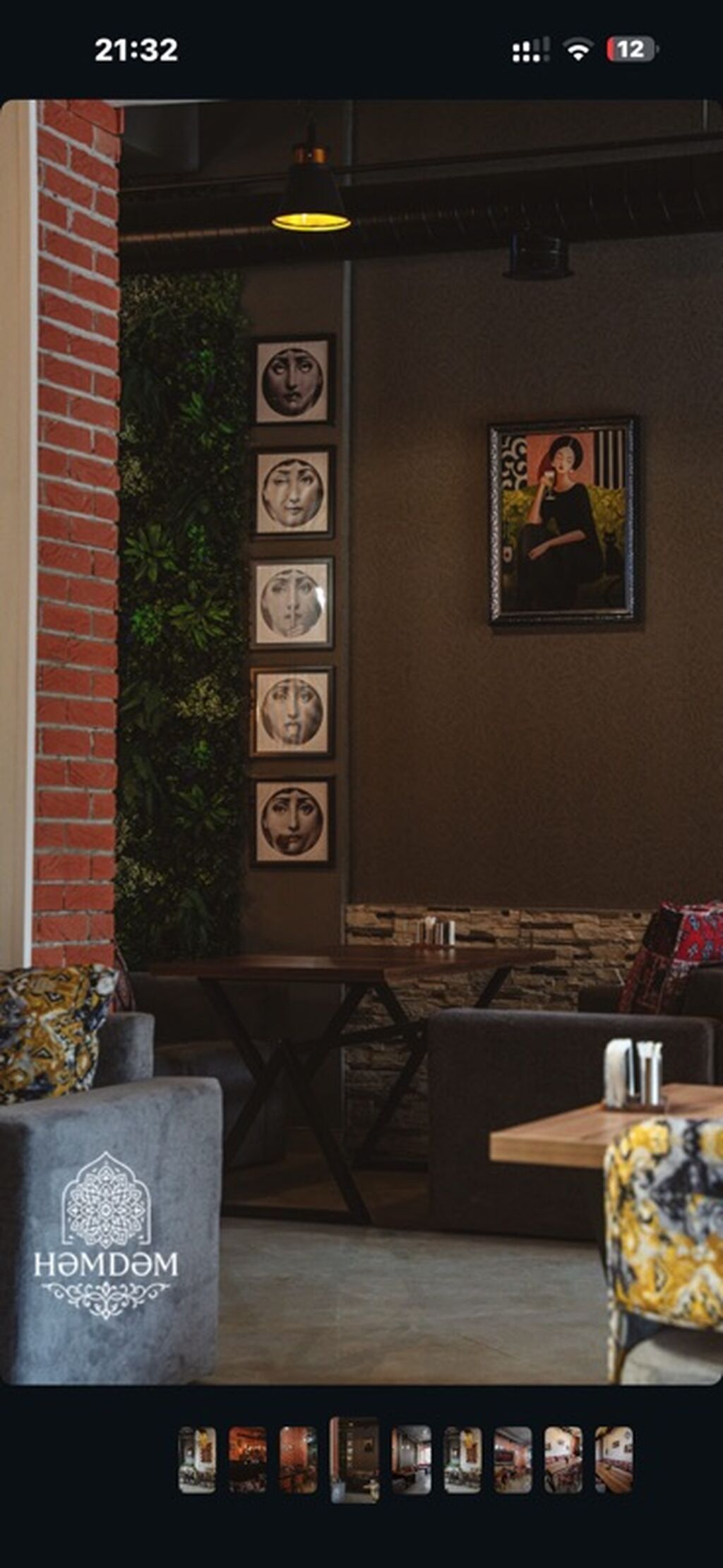 Həmdəm – zövqlü interyerə malik rahat restoran-kafe məkanı Məkan — İş, Bakı (5)