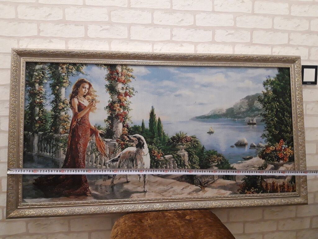 Qobelen böyük rəsm əsəri 120 x 65 sm WhatsApp aktivdir. Qiymətdə — Mallar, Bakı (2)
