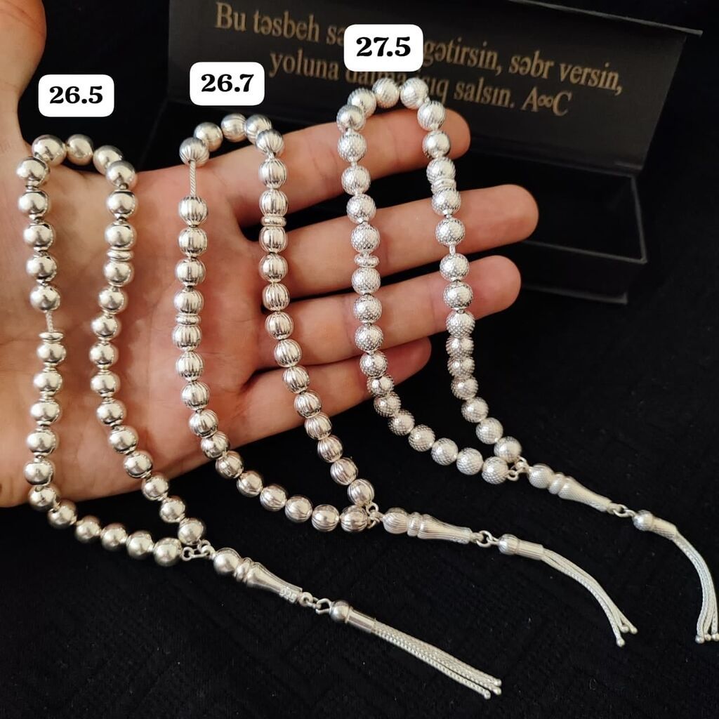 Gümüş təsbeh kolleksiyası Qram- 9.5 AzN - Material: 925 ayar gümüş — Aksesuarlar, Digah (4)