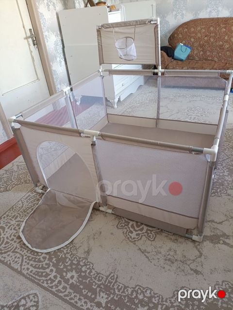 Uşaq oyun manqalısı / playpen - Rəng: bej - Material: möhkəm plastik — Xırdalan