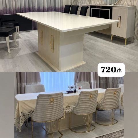 Masa dəsti satılır 720₼. ideal vəziyyətdə. 6 oturacağı var. ünvan — Bakı