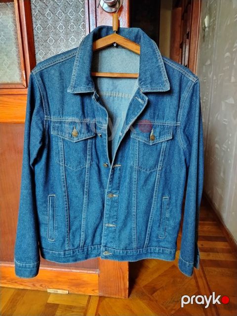 Klassik cins gödəkçə - Material: qalın denim - Rəng: tünd mavi