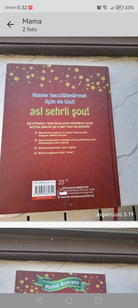 Məhsul: “Böyük Fokuslar Kitabı” – Paskal Romano Nəşriyyat: Qanun — Bakı