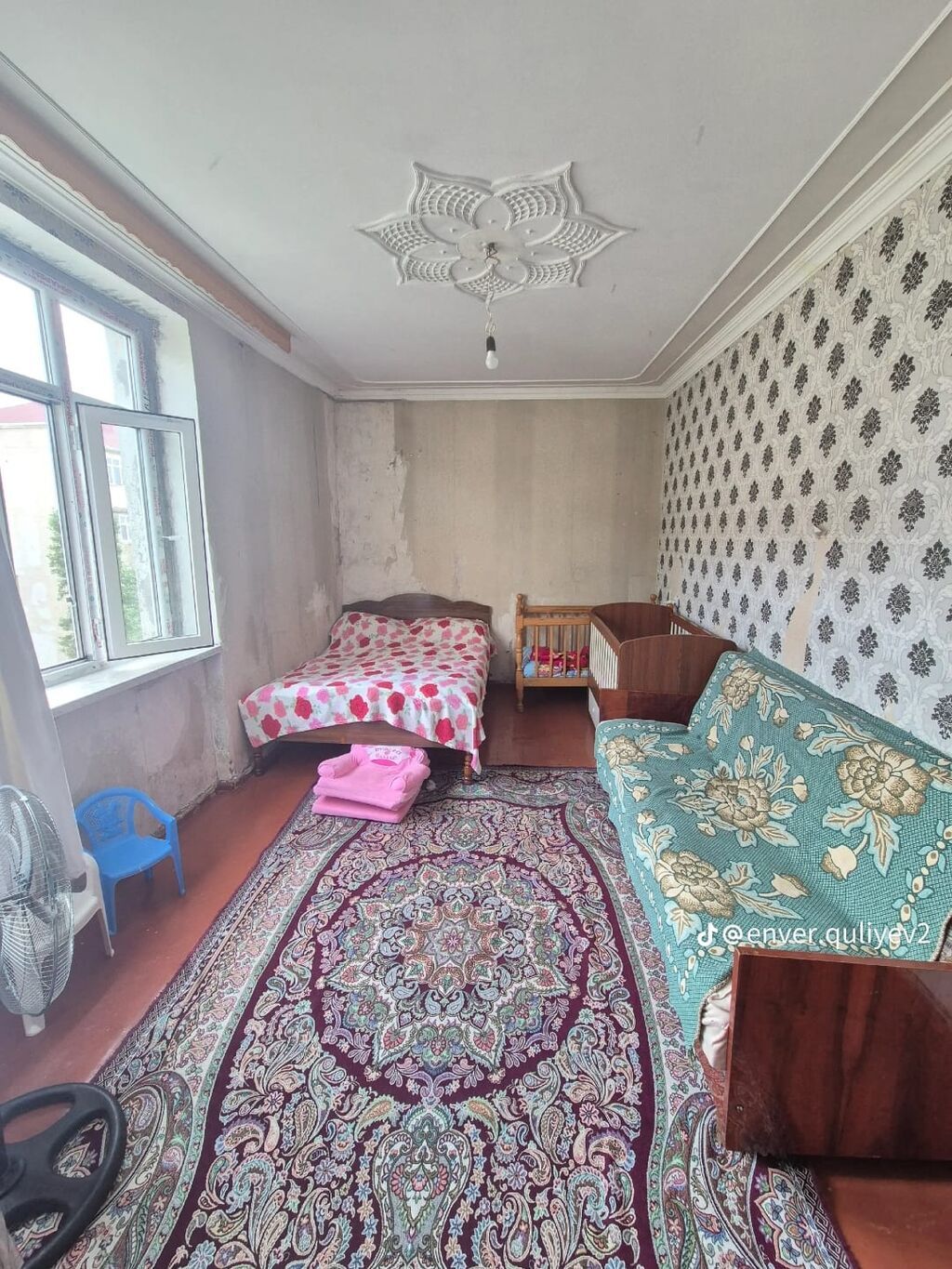 Saray, 2 otaqlı, Köhnə tikili, 52 kv. m — Daşınmaz əmlak, Saray (9)