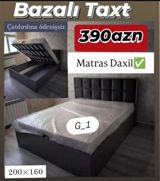 Bazalı taxt – 200×160 sm ölçüdə. Xüsusiyyətlər: - Altı bazalı, geniş — Furniture