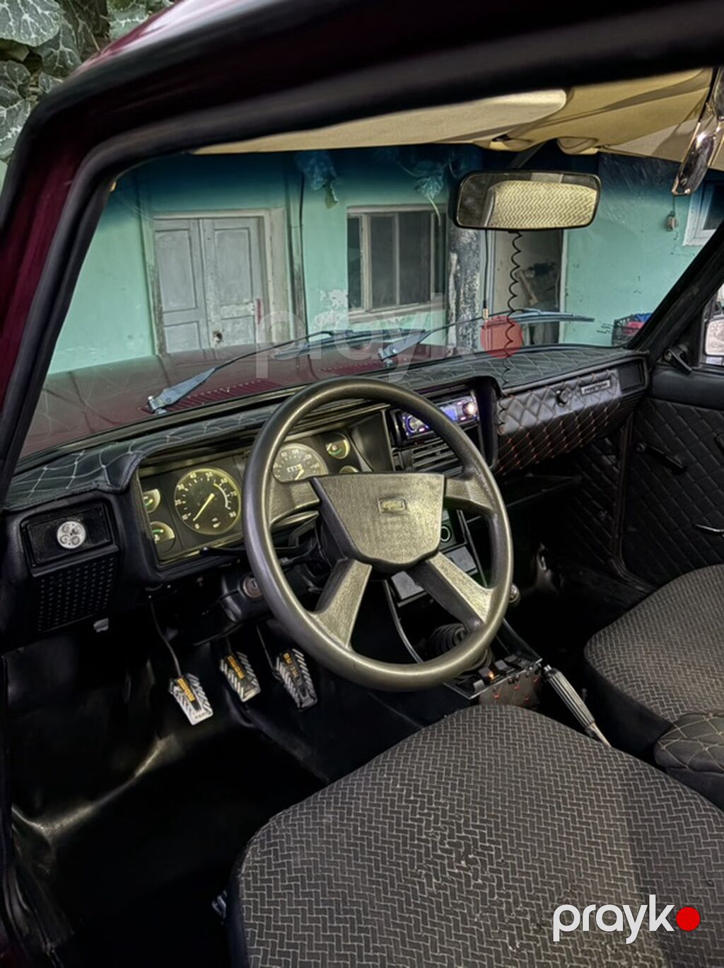 VAZ 2107 sedan - Kuzov: 4 qapılı sedan, tünd qırmızı/bordo rəng 19-BK-028 — Avto, Horadiz (6)