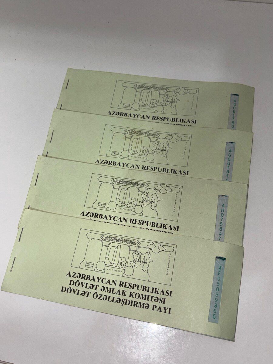 Özəlləşdirmə payı — Kolleksiyalar, Sumqayıt (2)