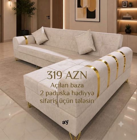 *Künc Divan – cəmi 319azn* Ölçü: 160×260 Rəng seçimi var — Saray