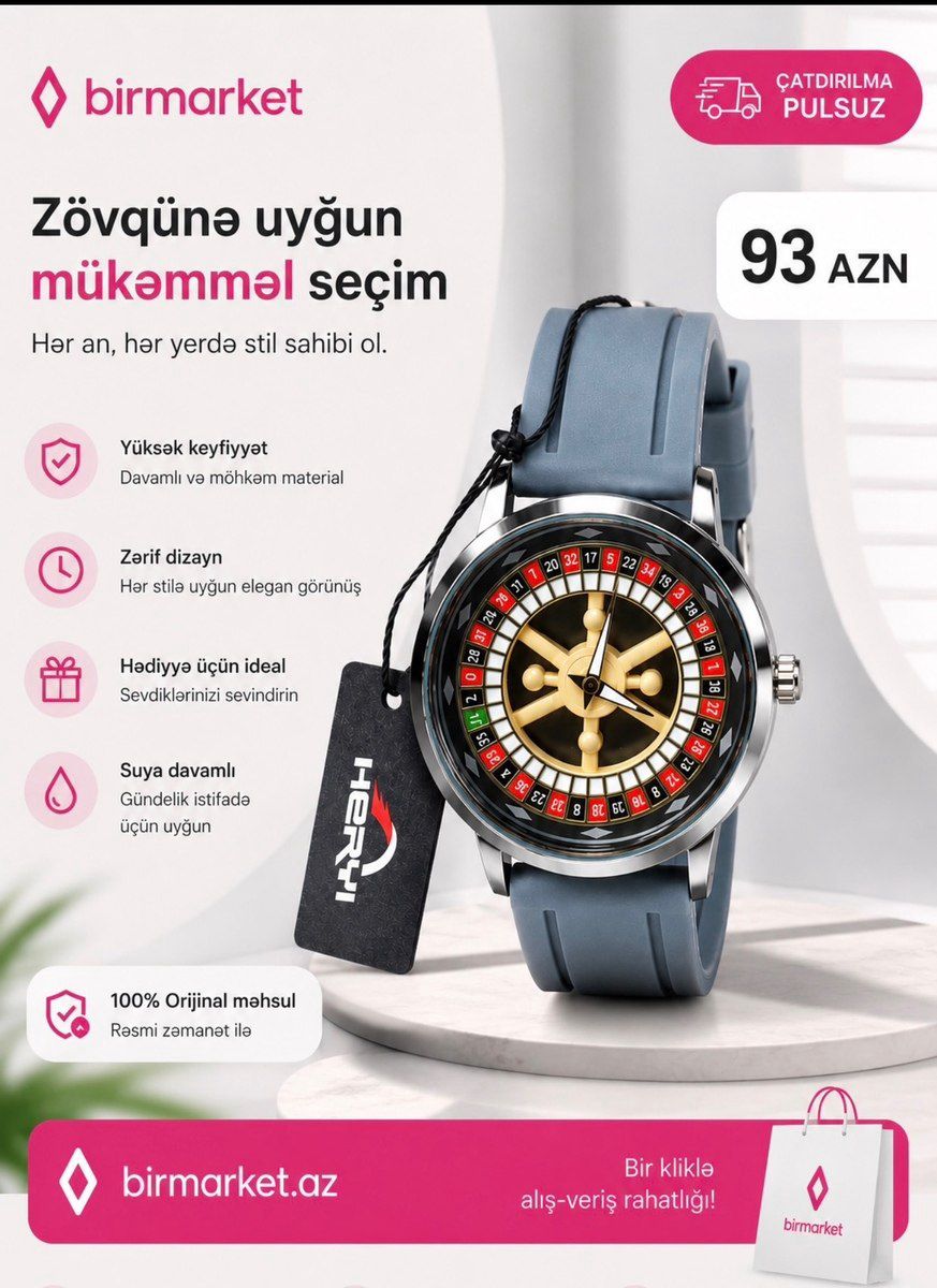 Qol saatı "Casino" — Şəxsi əşyalar, Bakı
