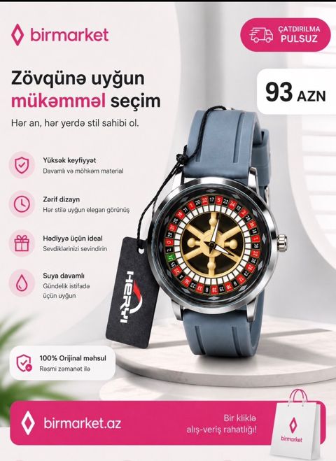 Qol saatı "Casino" — Bakı