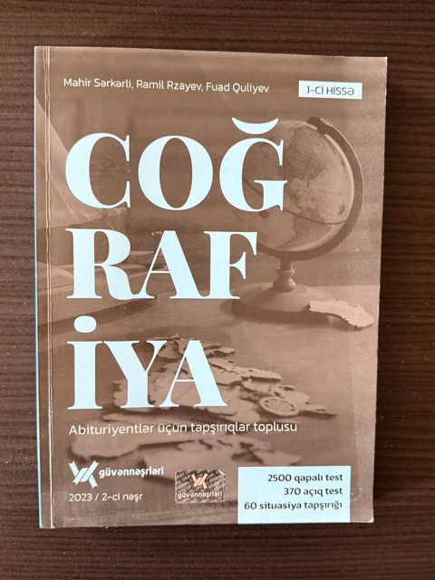 Coğrafiya Güvən test toplusu 1-ci hissə — Bakı
