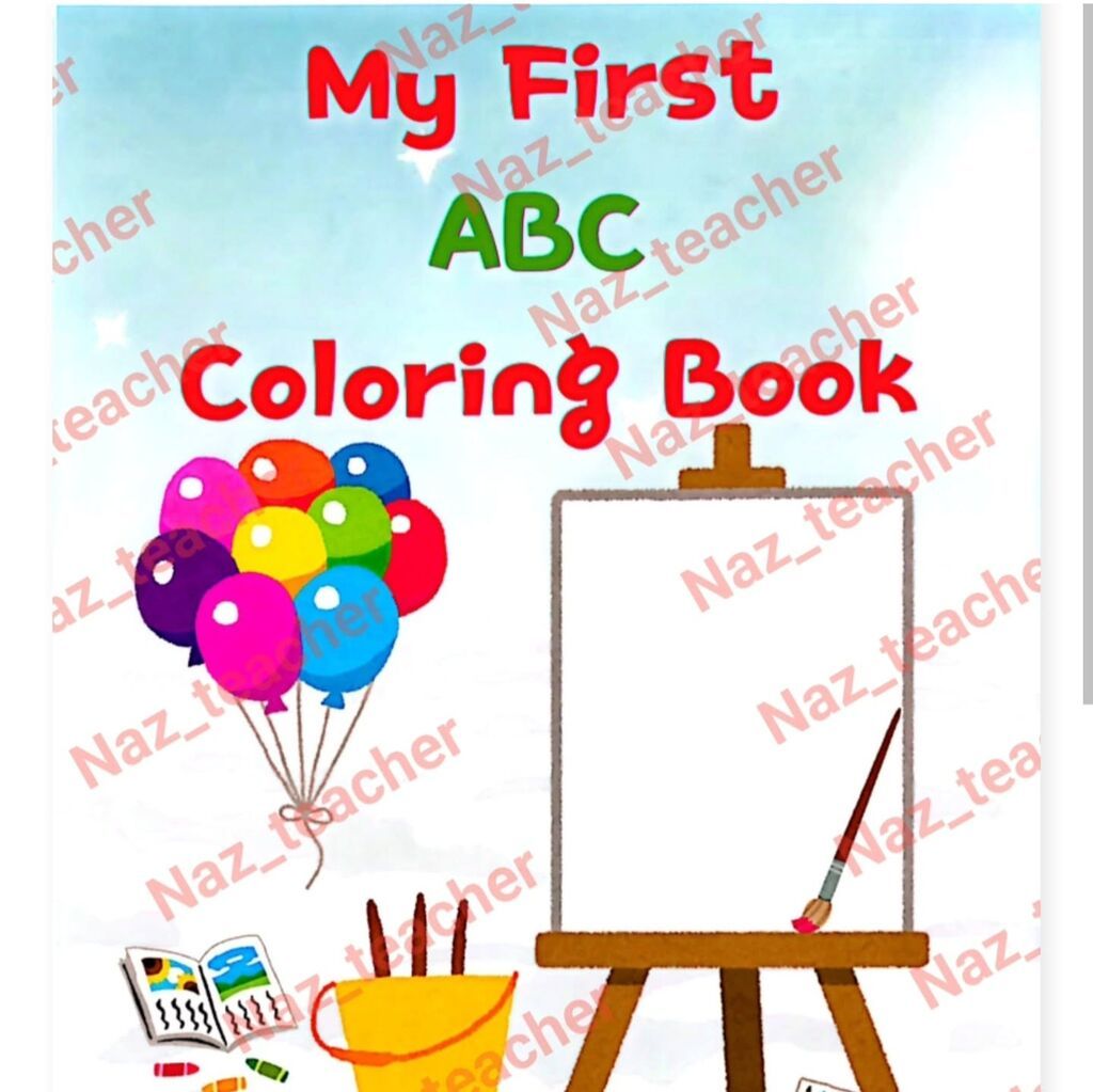 My First ABC Coloring Book - Uşaqlar üçün ingilis əlifbasını öyrədən — Kitablar və jurnallar, Bakı