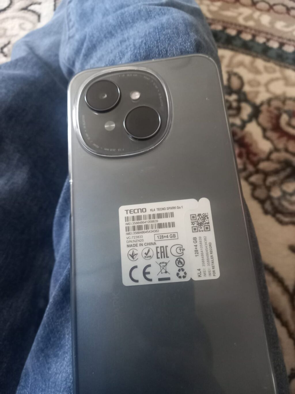 Tecno Spark Go, 128 GB, rəng - Göy, Barmaq izi — Tecno, Güzdək (2)