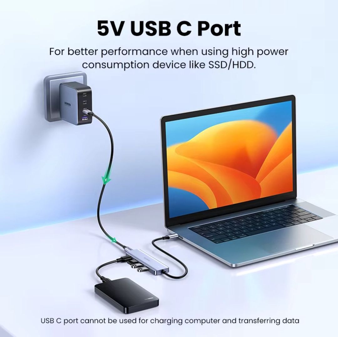 Ugreen TypeC to USB Hub PD 4in1 — Elektronika, Bakı (6)