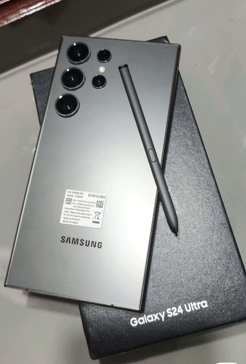 Samsung Galaxy S24 Ultra, 256 GB, rəng - Boz, İki sim kartlı — Samsung, Bakı