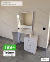 Trümo – 40×160×100 sm Ağ rəngli, minimal dizaynlı trümo: - Geniş — Mebel
