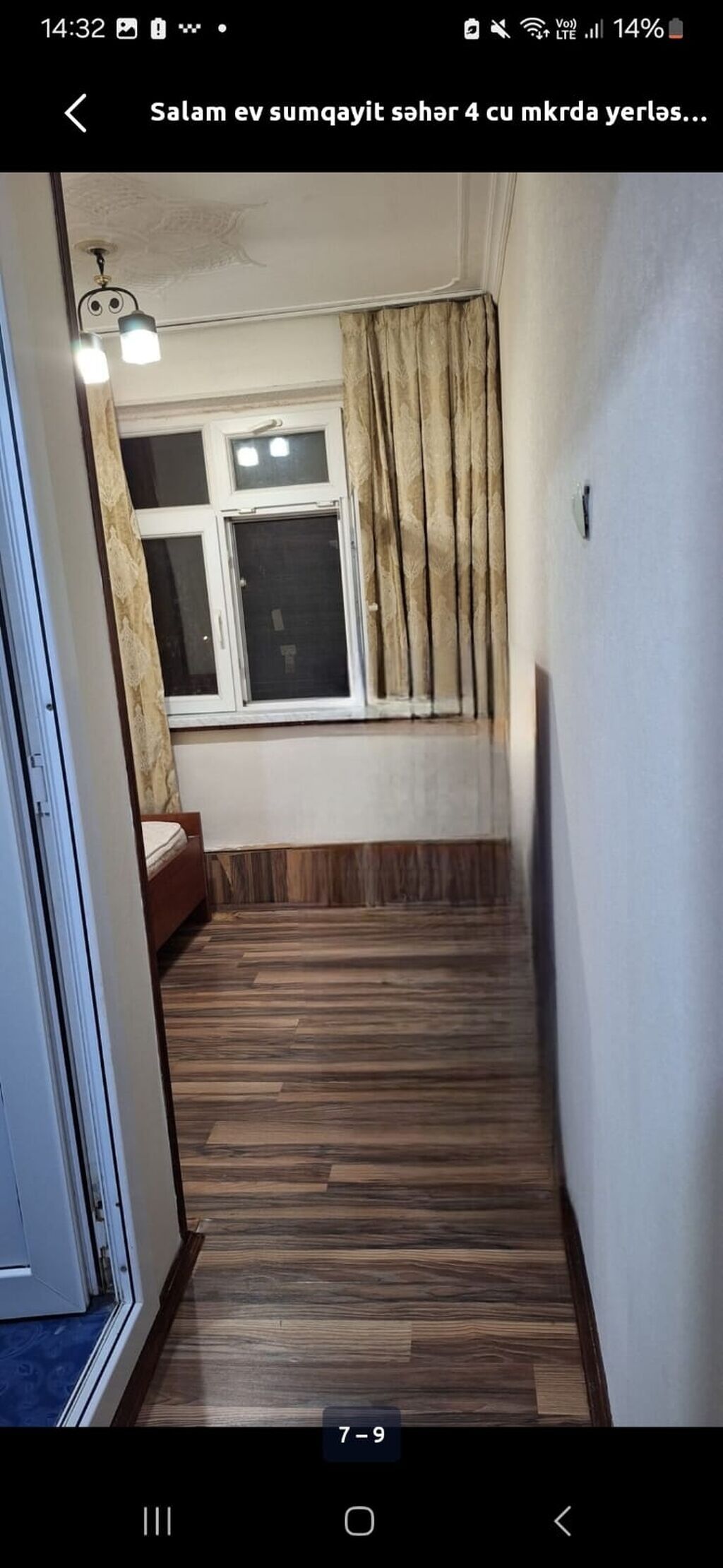 Sumqayıtda 4 mkrda 2 otaqlı mənzil kirayə veriilir.5 mərtəbənin 4cü — Daşınmaz əmlak, Sumqayıt (3)